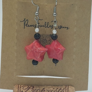 boucles étoiles rouges